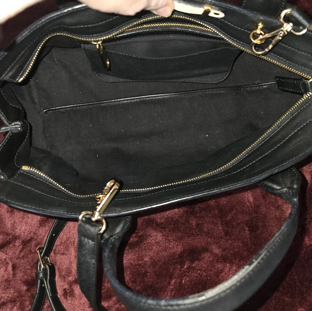 Chloe | Alice Large Leather Bag 2 Way Colorblock Satchel EUC - Picture 12 of 16